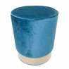STREIGHTEX SET OF 2 BURNETT PETROL BLUE POUFS
