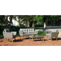 HEVEA SET MERIDIEN (1 SOFA 2LUG, 2 ACENTOS, 1 MESA CENTRO)