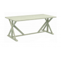 STREIGHTEX INDIANA MESA 200X74X90 MADEIRA C.BRANCO