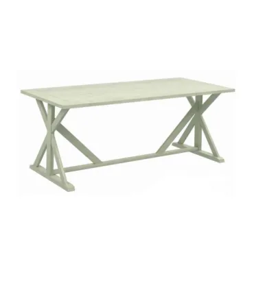 STREIGHTEX INDIANA MESA 200X74X90 MADEIRA C.BRANCO
