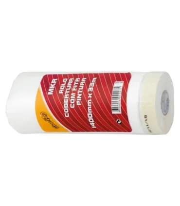 ROLO COBERTURA PLASTICA C/ FITA PINT MACFER MKR 1100MM 33M