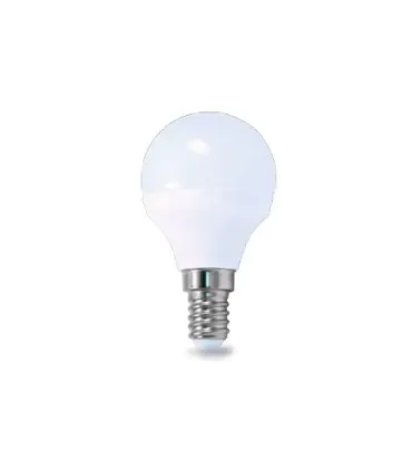 LAMPADA LED ESFERICA ALUM. E14 4W FRIA