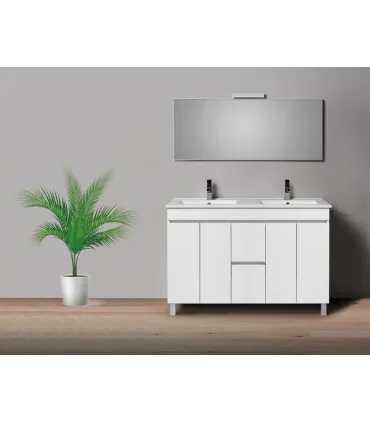 MOVEL EXBANHO PLAN 120 BR/ BRILHO (MOV+LAV+ESP+APLIQUE)