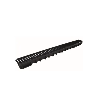 CANAL PP PRETO 100X11X5,5 C/ GRELHA GALV REF.MS35CNG