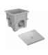 CAIXA ESGOTO PVC C/TAMPA MANIPULO 40X40