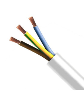 ELEKTRISCHES KABEL FVV 3G 1,5 MM HO5VV F WEISS MT | Beatriz Salero