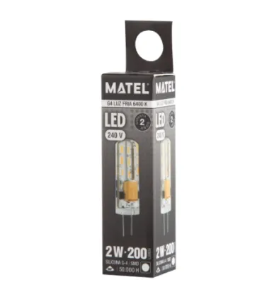LAMPADA LED SILICONE G4 2W 230V FRIA