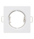ARO LED FIXO QUADRADO BRANCO 5W FRIA