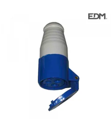 FICHA CETAC 2P+T AZUL 16 A EMBALADA