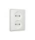 TOMADA DUPLA MONOBLOCK BRANCO ONLEX