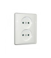 TOMADA DUPLA MONOBLOCK BRANCO ONLEX