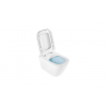 CUVETTE SANINDUSA SUSPENDUE RIMFLUSH FIX. CACHE-CUVETTE LOOK BLANC RÉF. 134034004