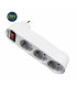 FICHA TRIPLA COM INTERRUPTOR LUMINOSO 4,8MM EDM REF.40045