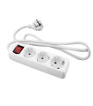 ONLEX 3-METER EXTENSION CORD WITH 3 OUTLETS AND A SWITCH