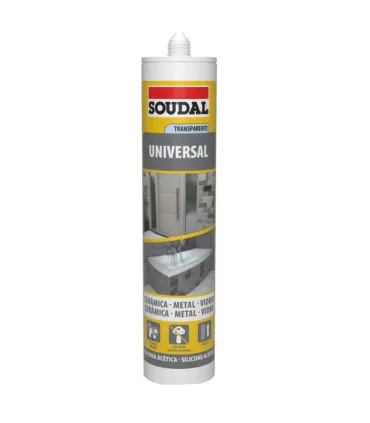 SILICONE UNIVERSAL TRANSPARENTE SOUDAL 280ML