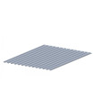 GREEN PROFILED SHEET FA-P857 FOR FACADES, 1.12 M WIDE, MTS, RAL 6009 (REF: 69001991)