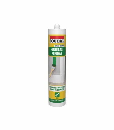 SILICONE ACRILICO P/FENDAS BRANCO 290 ML