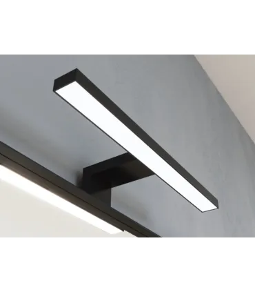 EXBANHO APLIQUE CELY LED 300MM CLII 1X6W IP44 PRETO