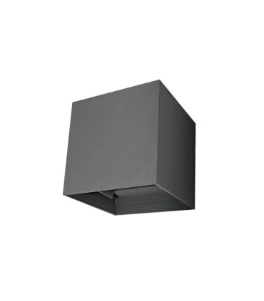 APLIQUE LED LUXE CUBO GRIS IP54 6W.F