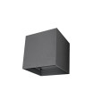 APPLIQUE LED LUXE CUBO GRIS IP54 6 W.F