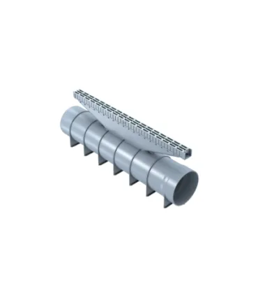 HIDDEN GRILL WITH TUBE 110 C 250 GRAY