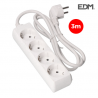 BLOC 4 PRISES T/TL 3 M 3 X 1,5 MM