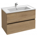 JACOB DELAFON TOLBIAC BASE UNIT 80CM+LAVATORIO 80 2DR BRANCO