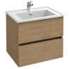JACOB DELAFON MUEBLE TOLBIAC MÓDULO BASE 60 CM, 2 PUERTAS, COLOR ROBLE + LAVABO OLA 61X46