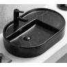 MOOVLUX LAVABO DE APOYO PRAGA 69X45X14 NEGRO MARMORIZADO
