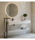 MOOVLUX BANCADA CARGA MINERAL 120X27X45 C/ 2 CUBAS BRANCO MATE