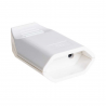 TOMA DE CORRIENTE AÉREA CON FUSIBLE 10 A, 250 V, BLANCA