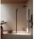 SHOWERBOX FRONTAL SYDRA SPORT (90+30)X200 6MM NEGRO