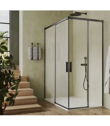 SHOWERBOX RESGUARDO DAMASCO 3000 NG 80X80X195 NEGRO