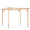 WOODEN PERGOLA COMPLETE KIT 3X2.5, 7X7 POSTS
