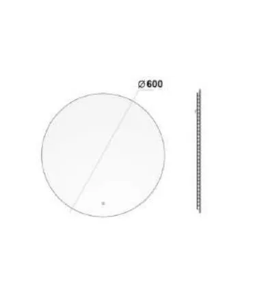 DAV ROUND TOUCH MIRROR 60 WITH LED | Beatriz Salero