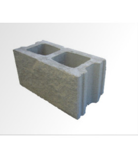 BLOCO SPLIT 39X19X15 CINZA REF: 12035