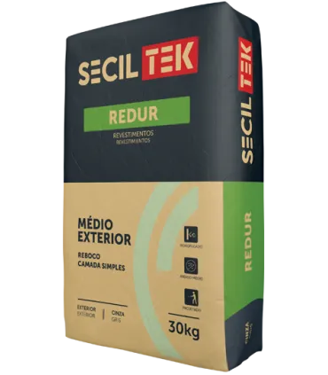 REBOCO REDUR MEDIO EXTERIOR CINZA 30 KG (54 UNIDS/PAL)