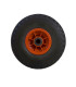 RODA BORRACHA ANTI-FURO P/CARRO DE ARMAZEM