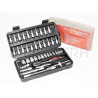 JUEGO DE LLAVES DE CAJA CR-V DE 1/4" 46 PIEZAS MACFER SS-2046 REF.: 1050001