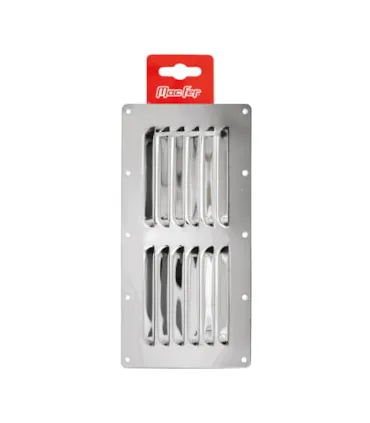 GRELHA VENTILADORA INOX AISI316 MACFER MS1214-2 150X150MM