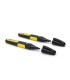 STANLEY 2 MARCADORES PRETO FATMAX PONTA BISELADA REF.0-47-314