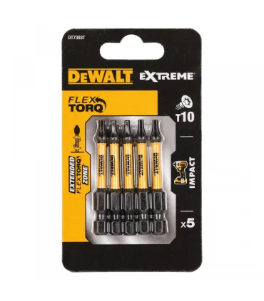 DEWALT PONTAS TORÇAO IMPACTO T10 X5 50MM