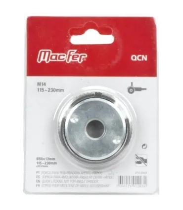PORCA P/ REBARBADORA APERTO RAPIDO MACFER QCN M14 115-230MM