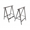 CHEVALET MÉTALLIQUE EN BOIS (2 UNITÉS)