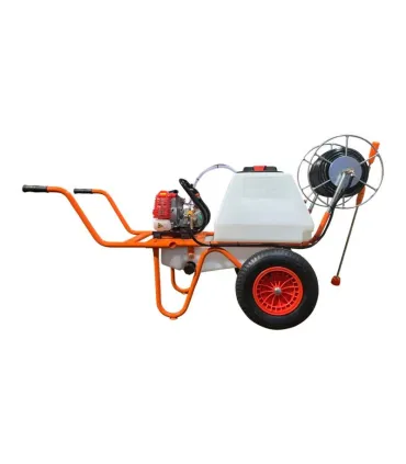 CARRINHO PULVERIZADOR 80L 2 RODAS C/ENR.50 MTS MANG