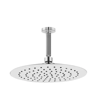 BRUMA CHUVEIRO INOX 250MM ROTULA E BRAÇO TETO ELO 100 MM ELOR