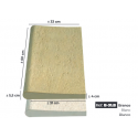 MACEL BORDADURA 60X30 REF.31 BRANCO TIPO TRAVERTINO (ML) - 2