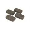 AMOP ROUGH-EDGED RECTUS BLACK PAVING STONE 20X10X06 PSC PRICE