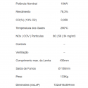 SALAMANDRA A LENHA FERRO FUNDIDO 10KW REF. SFFD10