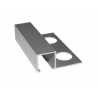 MOLDURA DE ALUMINIO CUADRADA SATINADA DE 11 MM (2027S)